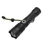 Lanterna LED P50 Zoom, 5 Moduri, 2000 Lumeni, USB-C, Acumulator 26650, Aliaj Aluminiu, Rezistenta Apa IPX6, Camping, Pescuit