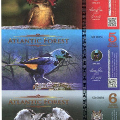 RARR : ATLANTIC FOREST - COALA NETAIATA 4 + 5 + 6 AVES APRILIE 2016 - UNC