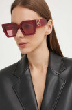 Answear Lab ochelari de soare femei, culoarea bordo, OERI128_552828