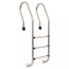 vidaXL Scară pentru piscină cu 3 trepte, 120 cm, oțel inoxidabil 304