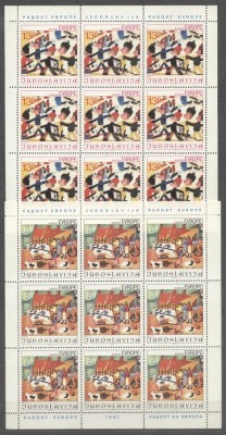 Yugoslavia 1981 Europa CEPT, 2 perf. sheetlet, MNH S.081 foto