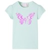 Tricou de copii m&acirc;neci tip șapcă, verde mentă, 92, vidaXL