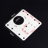 Cumpara ieftin Set 4 elemente de reparare a balamalei, argintiu, inox, cu suruburi, Muvu
