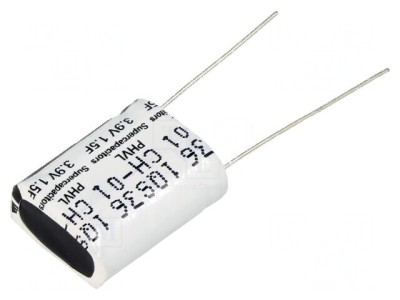 Supercondensator 1,5F 3,9VDC THT 11,8mm 160m&amp;Omega; foto