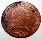 F.497 AUSTRIA FRANZ II 6 KREUZER 1800 F, Europa, Cupru (arama)