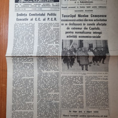 informatia bucurestiului 10 martie 1977-articole si foto cutremurul din 4 martie
