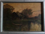 Cumpara ieftin Tablou cu peisaj &ndash; pictură de K. Rith (1950), Peisaje, Ulei, Impresionism