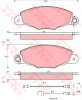 Set placute frana,frana disc CITROEN XANTIA (X2) (1998 - 2003) TRW GDB1336