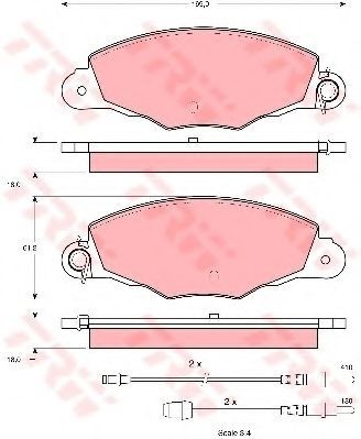Set placute frana,frana disc CITROEN XANTIA (X2) (1998 - 2003) TRW GDB1336 foto
