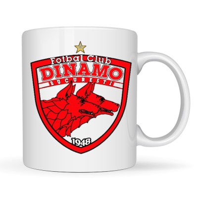 Cana alba personalizata &amp;bdquo;Dinamo&amp;rdquo; v6, INOVATIX&amp;reg;. 330ml foto