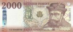 UNGARIA ? bancnota ? 2000 Forint ? 2020 ? P-204c ? UNC ? necirculata foto