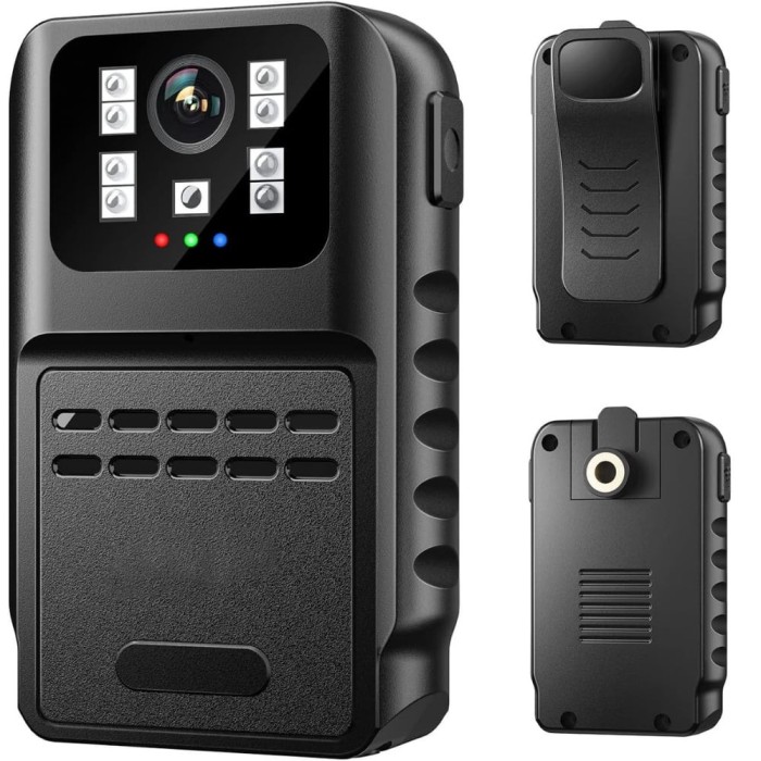 Camera Corporala de Piept HD 1080P, cu Night Vision si Inregistrare in Bucla pentru Recorder Politie, Activitati Zilnice, Ciclism, Curieri