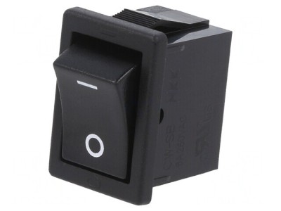 Comutator Basculant ON-OFF 6A/250V Negru foto
