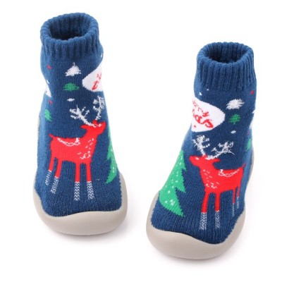 Mocasini cu talpa antiderapanta - Renul mosului (Marime Disponibila: Marimea 26) foto
