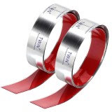 Bandă decorativă din oțel inoxidabil autoadezivă, tăiată, rezistentă la rugine și la apă &ndash; 40mm x 2m
