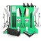 Kit studio foto,2 lumini softbox,suport fundal 2x3 m, 4 panze fundal, 2x bec LED 105W cu telecomanda, 2 becuri spiralate + geanta transport