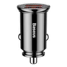 Baseus - Car Charger Circular (CCALL-YD01) - Dual USB 5A Super Fast Charging, QC 3.0 - Black