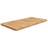Cumpara ieftin Blat de baie, maro deschis, 80x40x2,5 cm, lemn masiv tratat