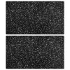 Set 2 Tocătoare Bucătărie Sticlă Granit 52x30 cm Gossi, Multifuncțională, Profesională, Negru/Gri