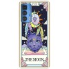 Husa compatibila cu Motorola G50 model The moon cat, Silicon, TPU, Viceversa, Transparent, Carcasa