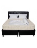 Set Saltea ortopedica cu arcuri Super Ortopedica Sofia, 180x200x20cm, fermitate medie, cu plasa arcuri tip Bonell, fata vara-iarna, sistem aerisire cu, SuperOrtopedice, 180x200