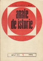 Anale de Istorie, Anul XX, 1/1974 foto