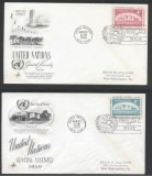 UN New York 1959 Flushing NY Mi.76-77 FDC UN.278