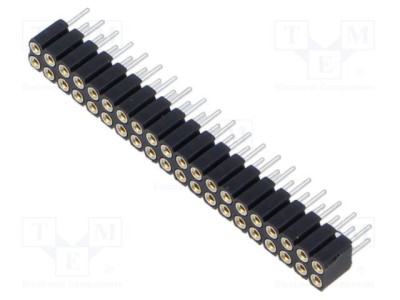 Conector şiruri pini soclu mamă 40 PIN 2mm THT 2x20 FISCHER ELEKTRONIK foto