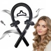Ondulator fără căldură pentru bucle, set bigudiuri flexibile cu agrafă și elastice de păr