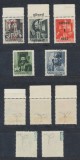 ROMANIA 1945 Transilvania de Nord emisiunea Oradea I 5 erori foarte rare cu sursarj ranversat tip II MNH/MLH, cu atest