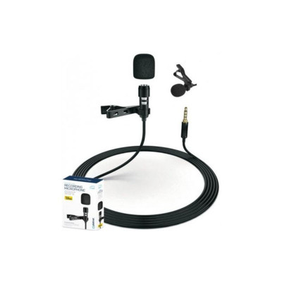 Microfon lavaliera cu clip 1.5m Jack 3.5 mm Platinet PMLLCB foto