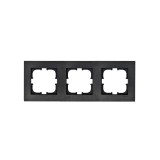 Rama pentru priza tripla KARELL EXEN, negru
