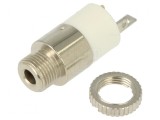 Conector Jack 2,5mm Soclu Mamă Stereo Piste 3 Drept Lipire