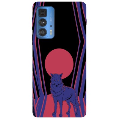 Husa compatibila cu Motorola G20 model red moon wolf, Silicon, TPU, Viceversa foto
