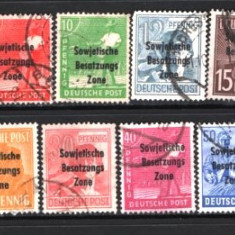 GERMANIA (ZONA SOVIETICA) 1948 – PERSONALITATI, STAMPILATE, SUPRATIPAR, F121