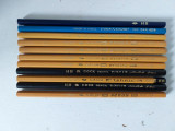 Lot 10 creioane Dacia + 1 chinezesc, vechi, grafice, neascutite, colectie