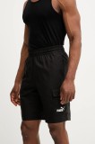 Puma pantaloni scurți bărbați, culoarea negru, 682664
