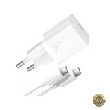 Incarcator Retea Cu Cablu USB-C Baseus GaN5S 30W 3A 1 x USB-C Alb P10110902213-00