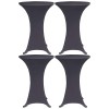 VidaXL Husă elastică pentru masă, 4 buc., antracit, 80 cm