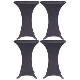 vidaXL Husă elastică pentru masă, 4 buc., antracit, 80 cm