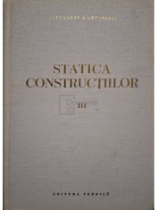 Alexandru A. Gheorghiu - Statica constructiilor, vol. 3 (Editia: 1980)