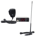 Statie radio CB PNI Escort HP 5500 si antena CB PNI Extra 45, 45 cm, SWR 1.0, 26-30MHz, 150W, negru