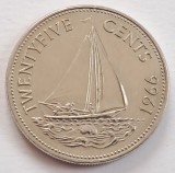 Bahamas, 25 Cents 1966