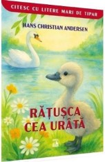 Ratusca cea urata. Citesc cu litere mari de tipar - Hans Christian Andersen