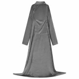 VidaXL Hanorac pătură Gri &icirc;nchis Flanelă 42017175