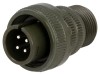 Conector circular Amphenol DS3106A 14S-2P, 13A, 4 pini, argintat, pe cablu
