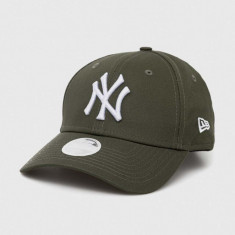 New Era sapca culoarea verde, cu imprimeu, NEW YORK YANKEES