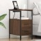 vidaXL Noptieră 2 pcs Stejar brun 30 x 48 x 61 cm Lemn compozit 859419
