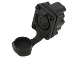 Conector XLR 5 pini unghiular IP65 AMPHENOL AXS5FP1H 7,5A 133V