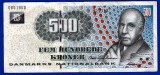 (1) BANCNOTA DANEMARCA - 500 KRONER ND (1997-2003), VALOARE NOMINALA MARE, RARA